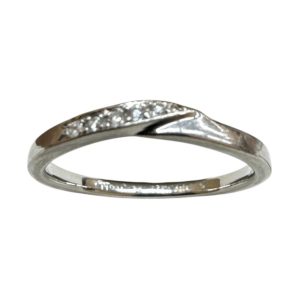 Pt900 リング メレダイヤ