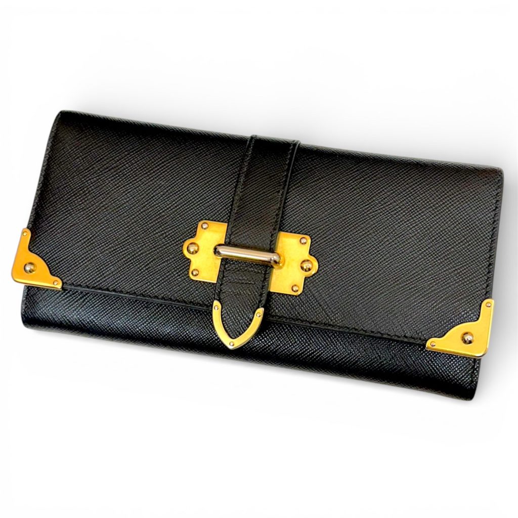 PRADA カイエ サフィアーノレザー 長財布