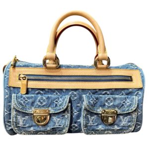 ルイヴィトン(Louis Vuitton) モノグラムデニム ネオスピーディ ハンドバッグ ブルー M95019