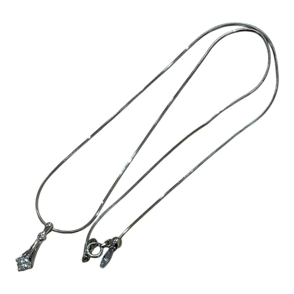 Pt900 プラチナ ダイヤモンドネックレス