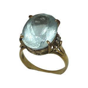 K18 （18金・750）アクアマリン　リング