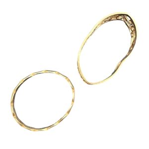 K18 18金 変形  リング