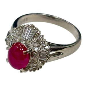K18 WG ルビー リング 指輪