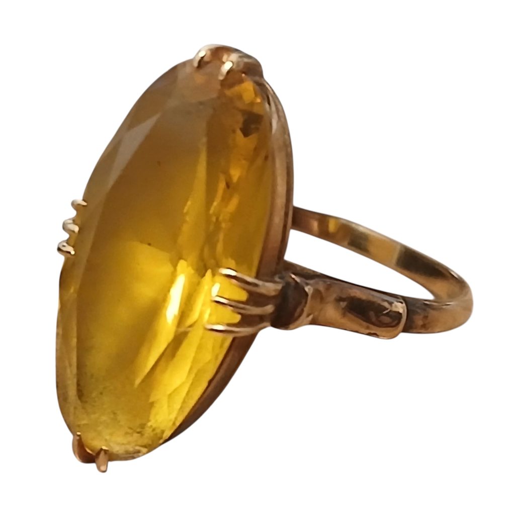 K18（18金・750）シトリン リング