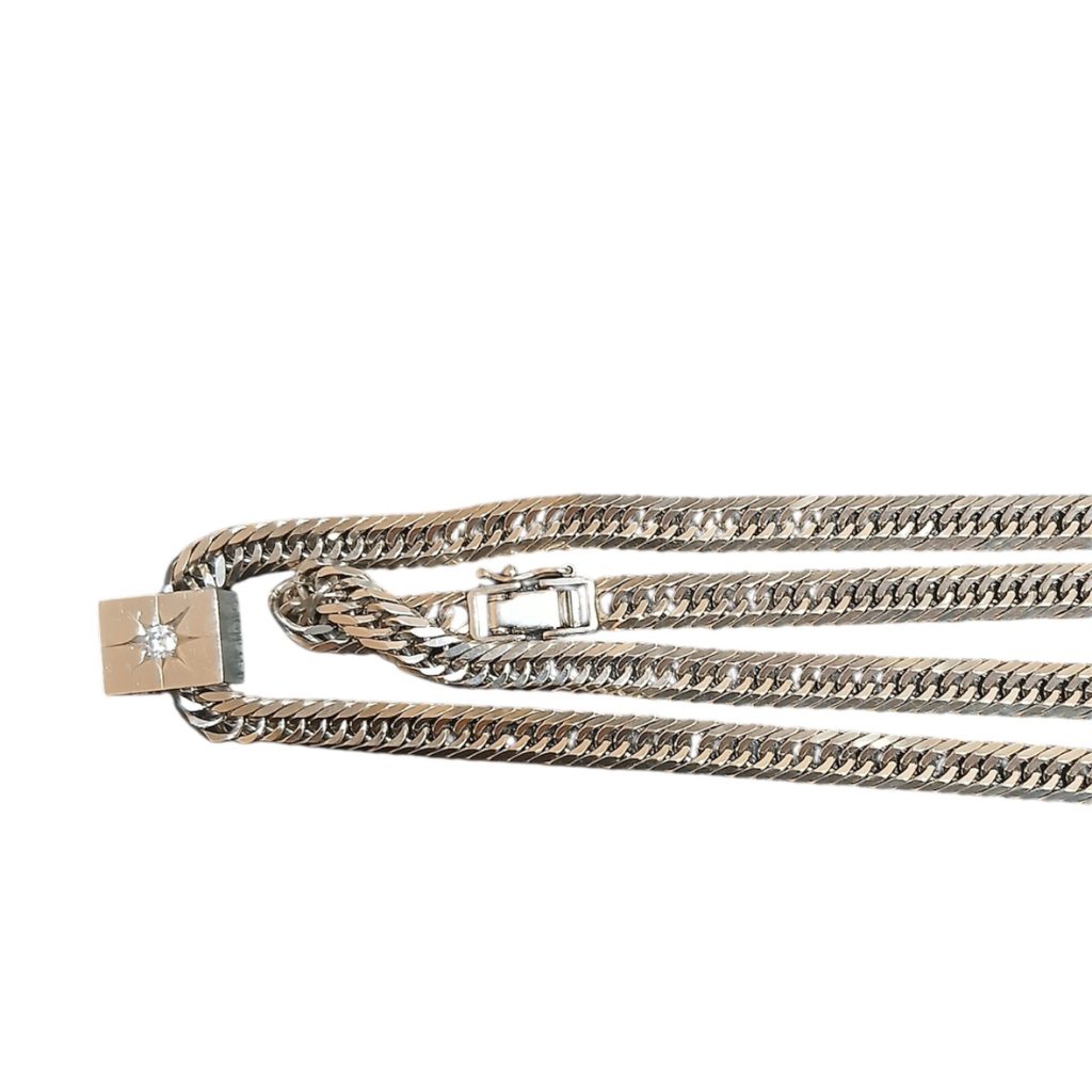 K18WG 18金ホワイトゴールド　ネックレス