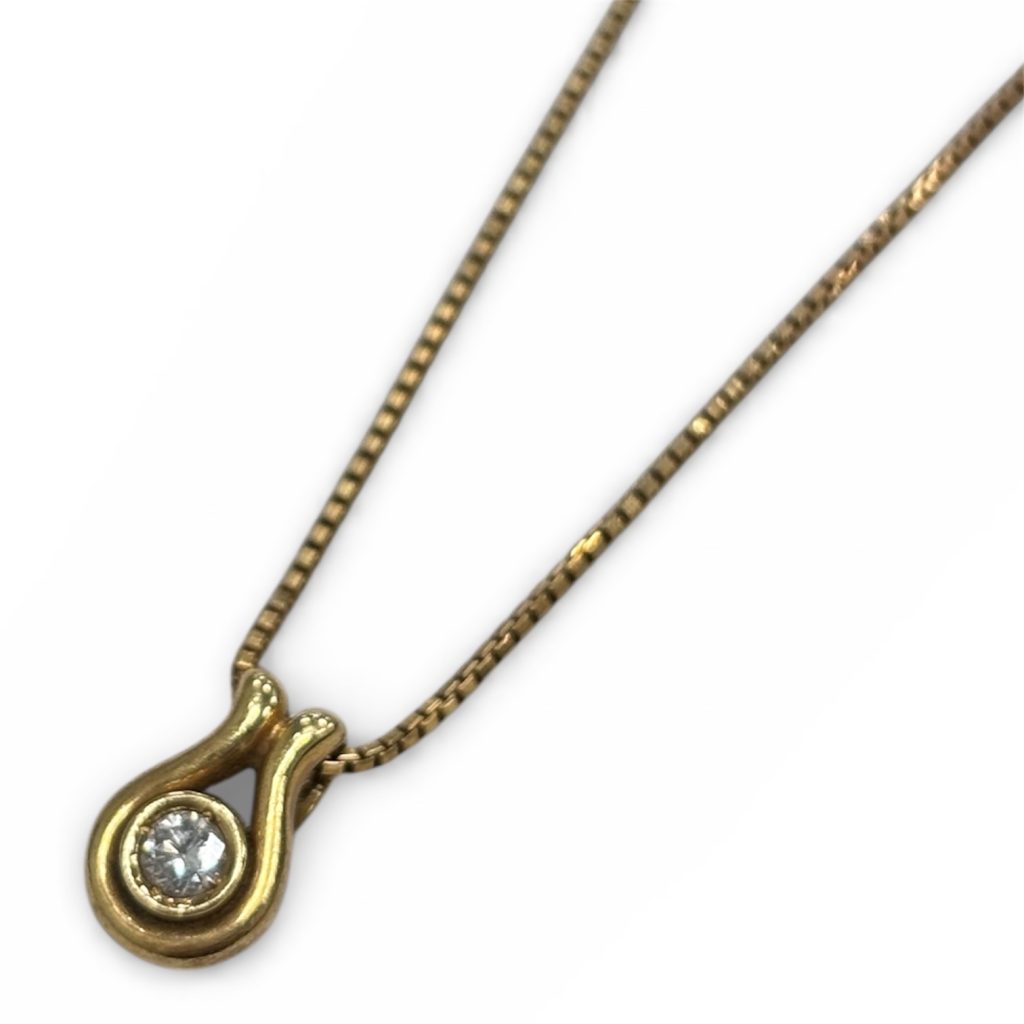 K18 ダイヤモンド ネックレス