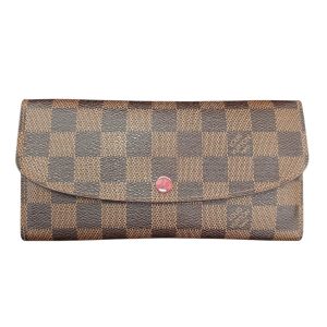 Louis Vuitton ルイヴィトン ダミエ ポルトフォイユ エミリー ルージュ