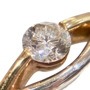 K18 リング ダイヤモンド付き 貴金属 アクセサリー