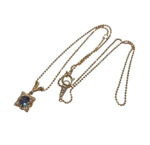 K18(18金)　アレキサンドライト1ct(クレサンベール)　ネックレス