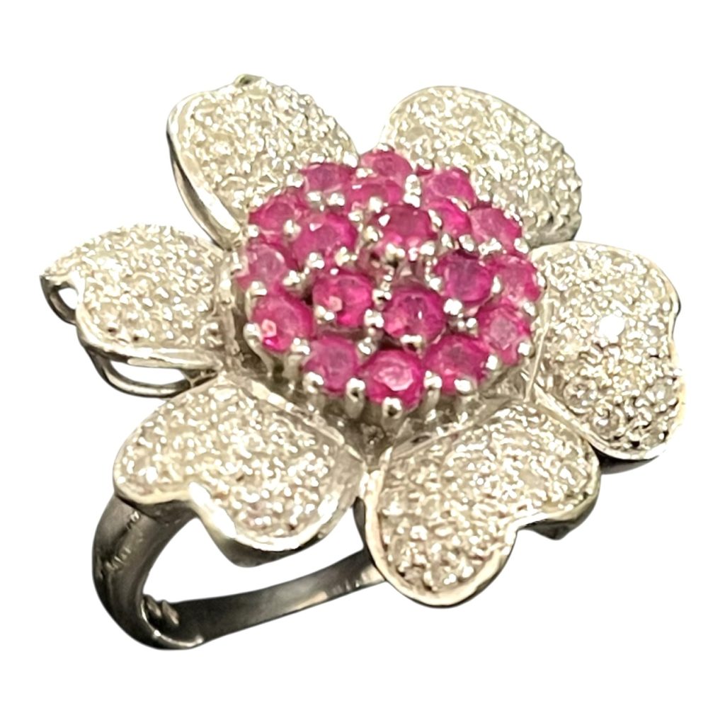 Pt900(プラチナ900)メレ付きリング