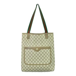 オールドグッチ GGキャンバス シェリーライン トートバッグ
