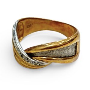 K18/Pt900 メレダイヤ リング