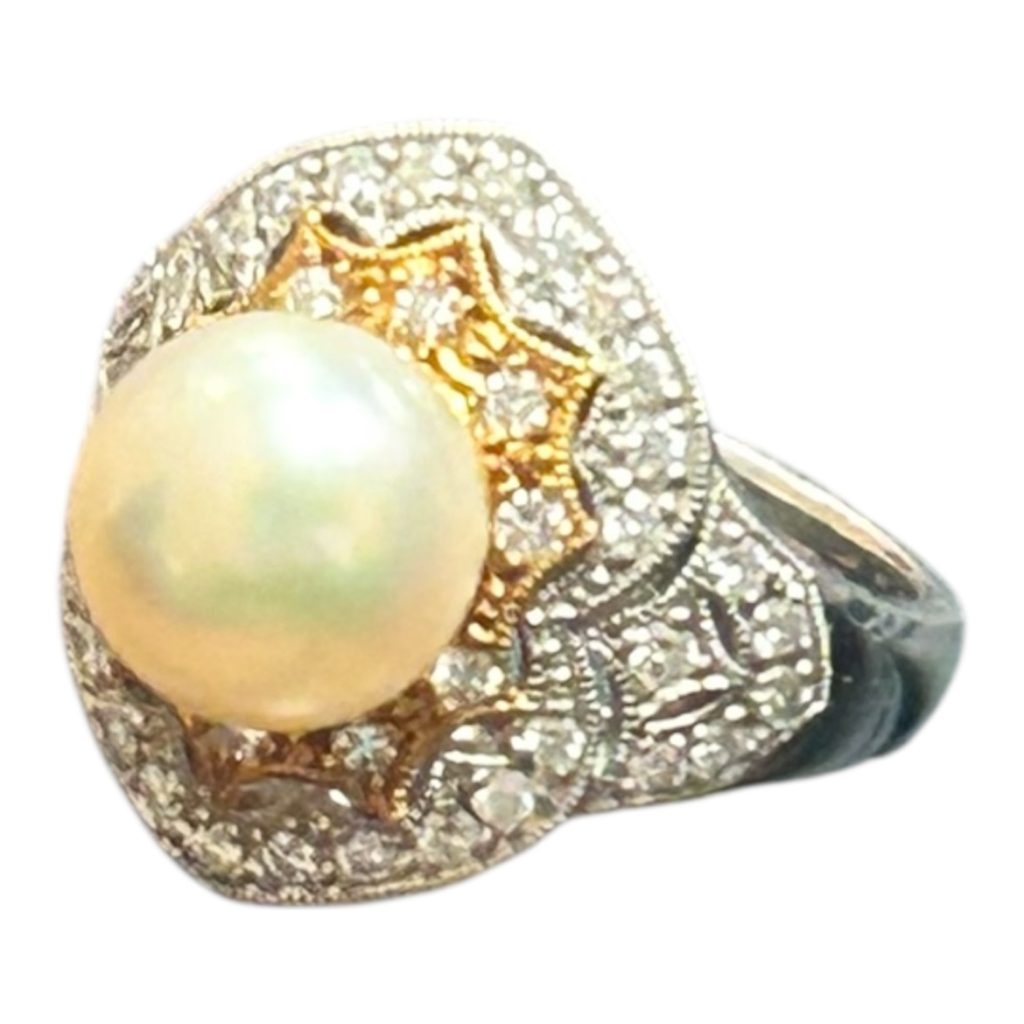 Pt900/K18 プラチナベース　コンビリング　買取り