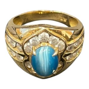 K18 宝石付き リング