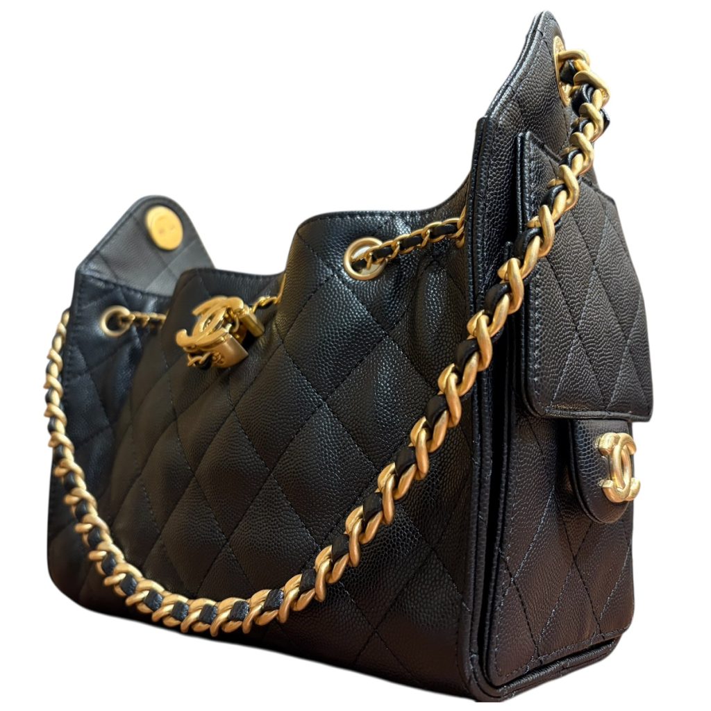 シャネル CHANEL 25 ミニハンドバッグ ブラック