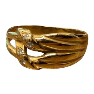 K18（18金・750）メレダイヤモンドリング