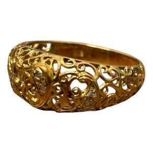 K18（18金・750）メレダイヤモンドリング