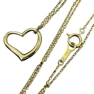 K18（18金・750）ハートネックレス