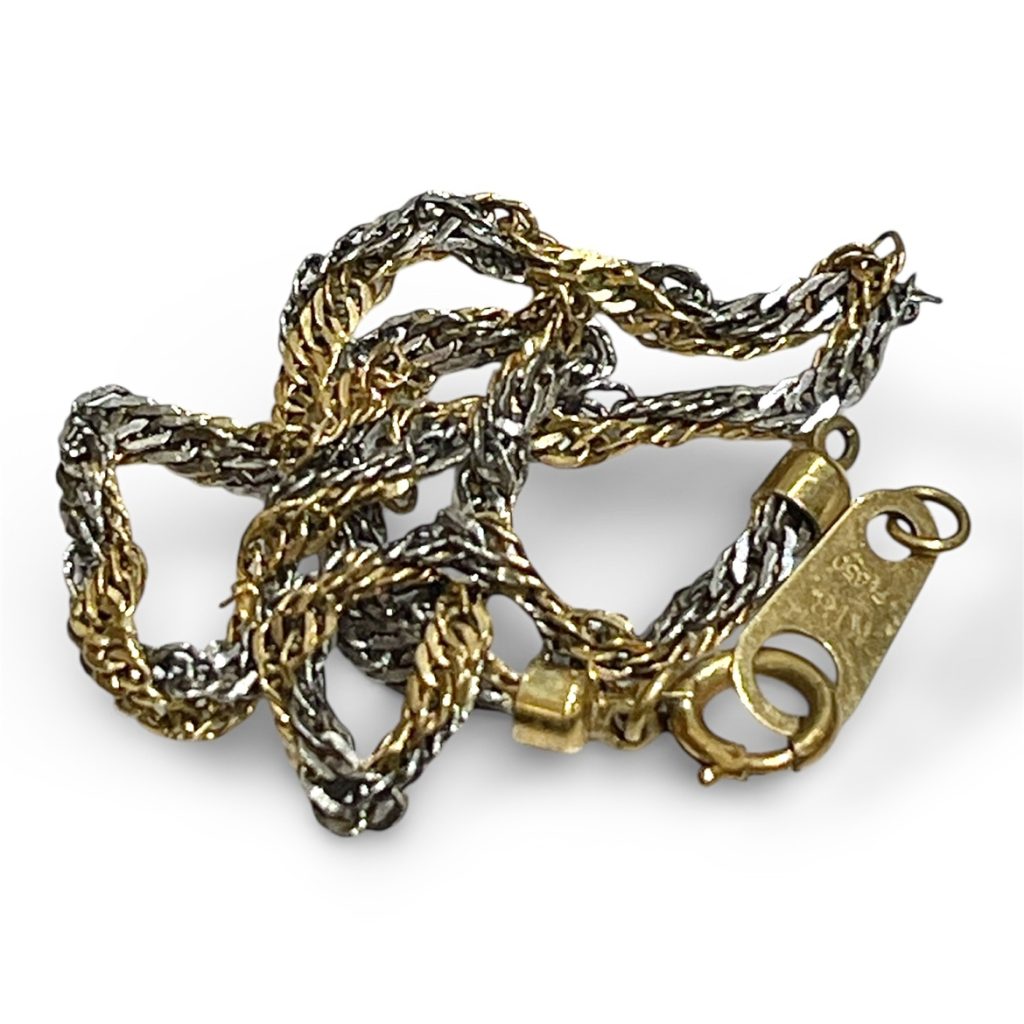 【K18 × Pt850 コンビ ブレスレット】貴金属・アクセサリー