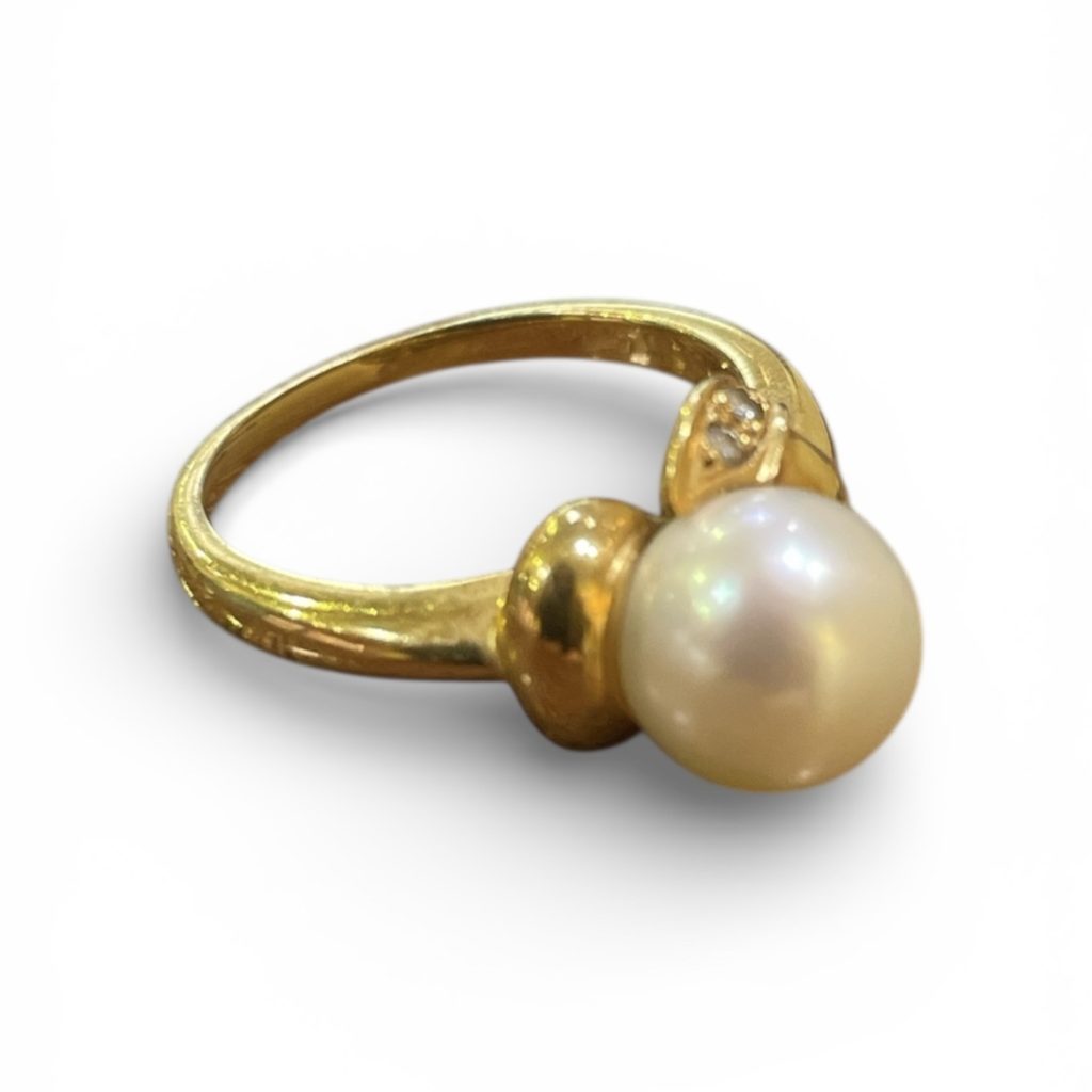 【K18 パールリング】