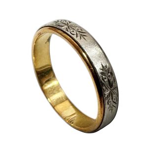 【K18 Pt850 (金 プラチナ)】リング