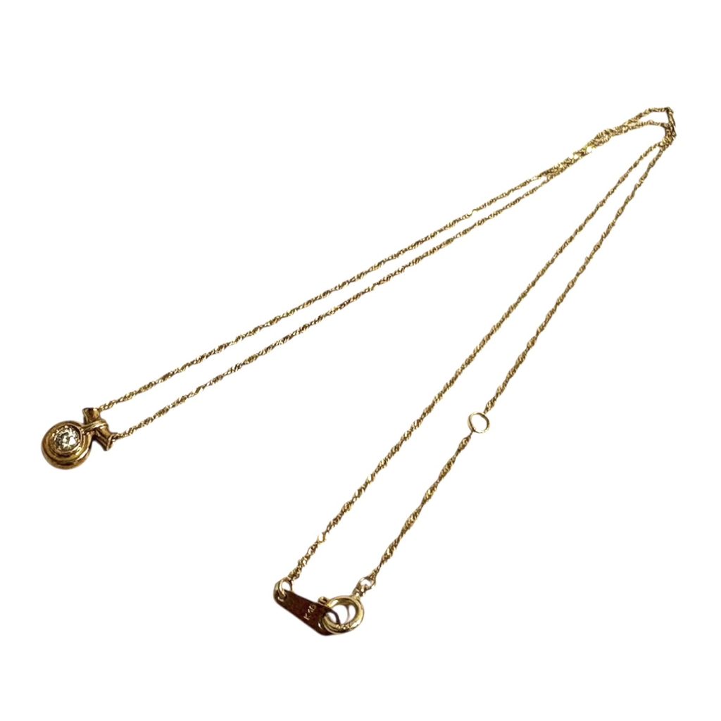 【K18 (18金)】メレダイヤ  ネックレス