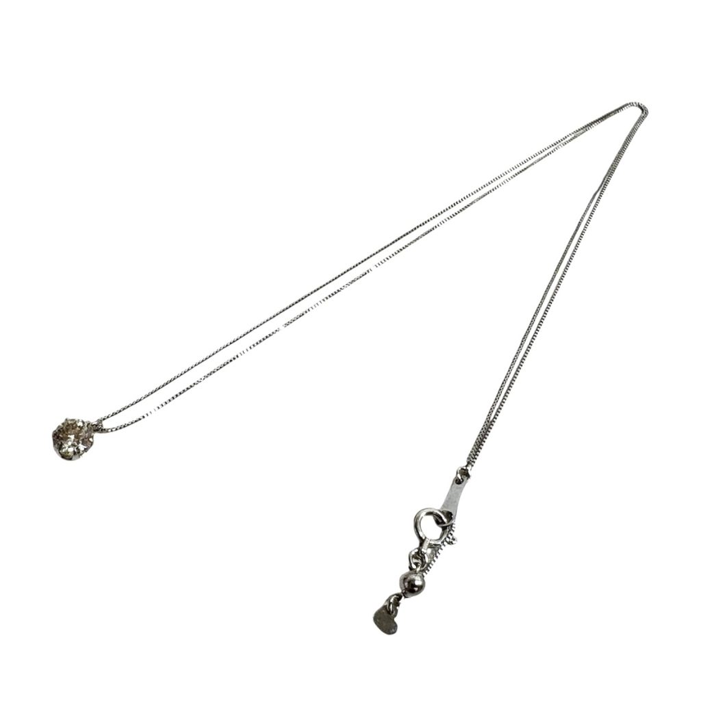 【Pt850 (プラチナ850)】ダイヤモンド  ネックレス