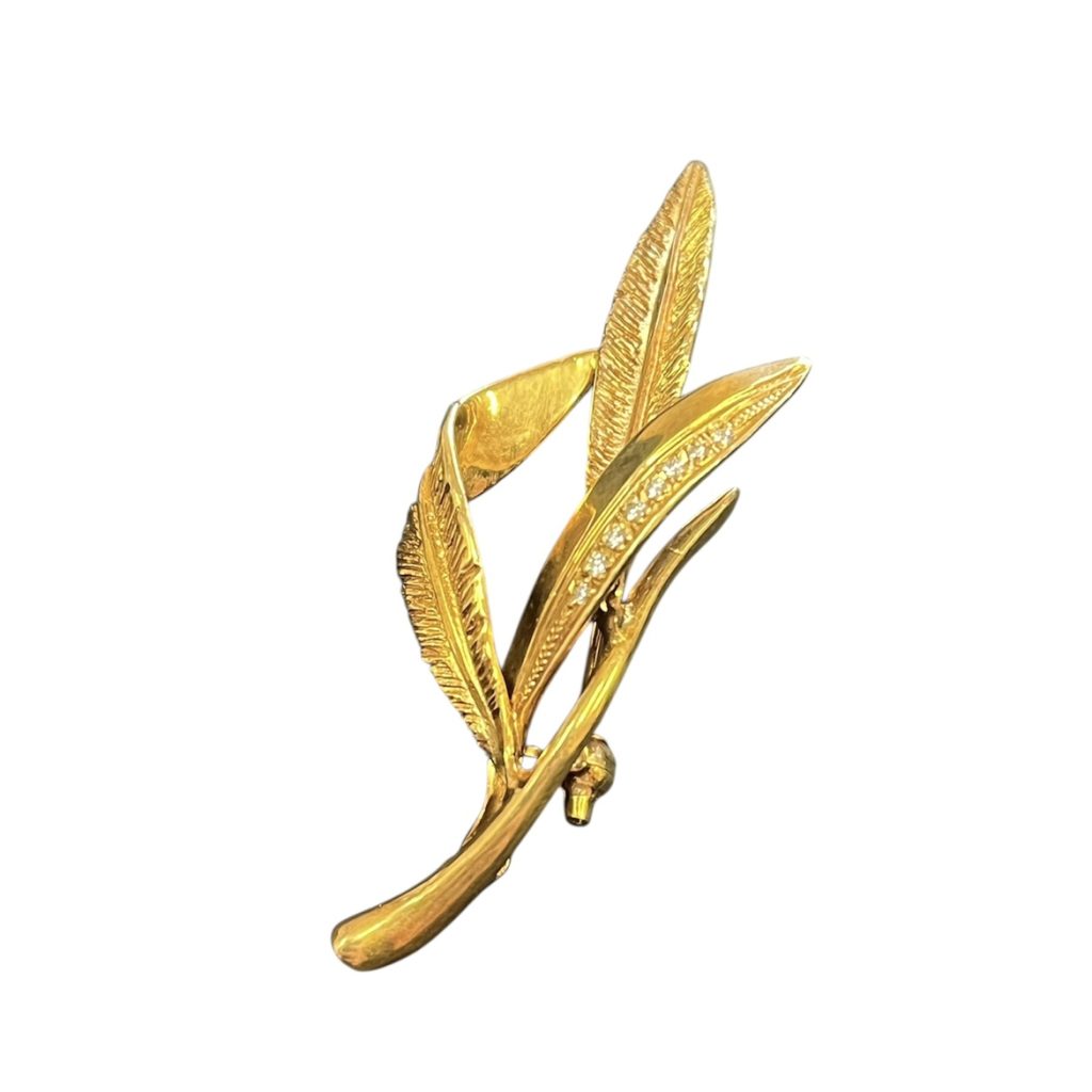 K18(18金)　ブローチ