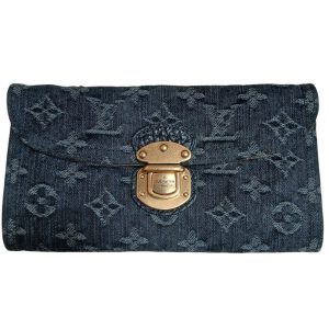 LOUIS VUITTON ルイヴィトン モノグラムデニム ポルトフォイユ アメリア 財布