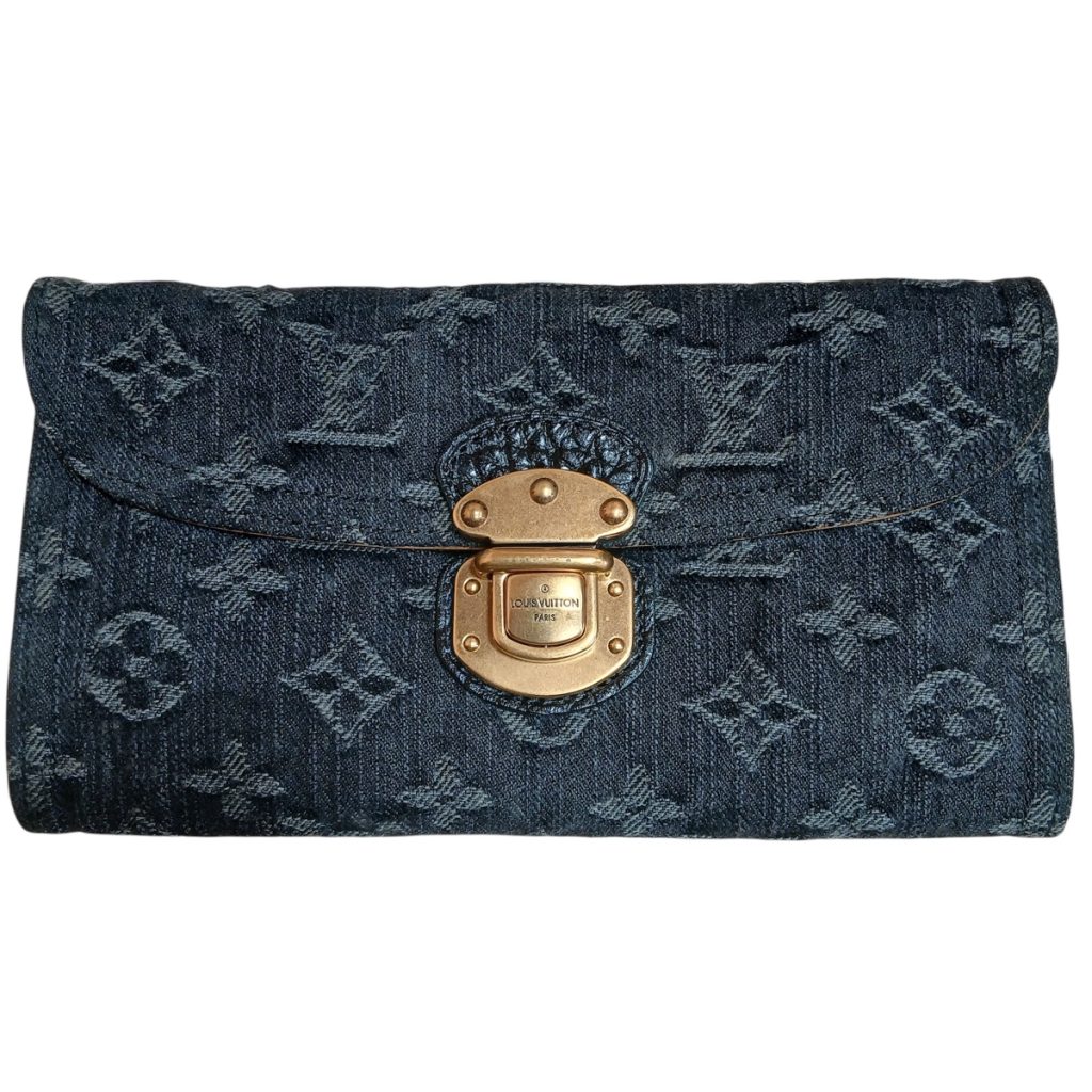 LOUIS VUITTON ルイヴィトン モノグラムデニム ポルトフォイユ アメリア 財布