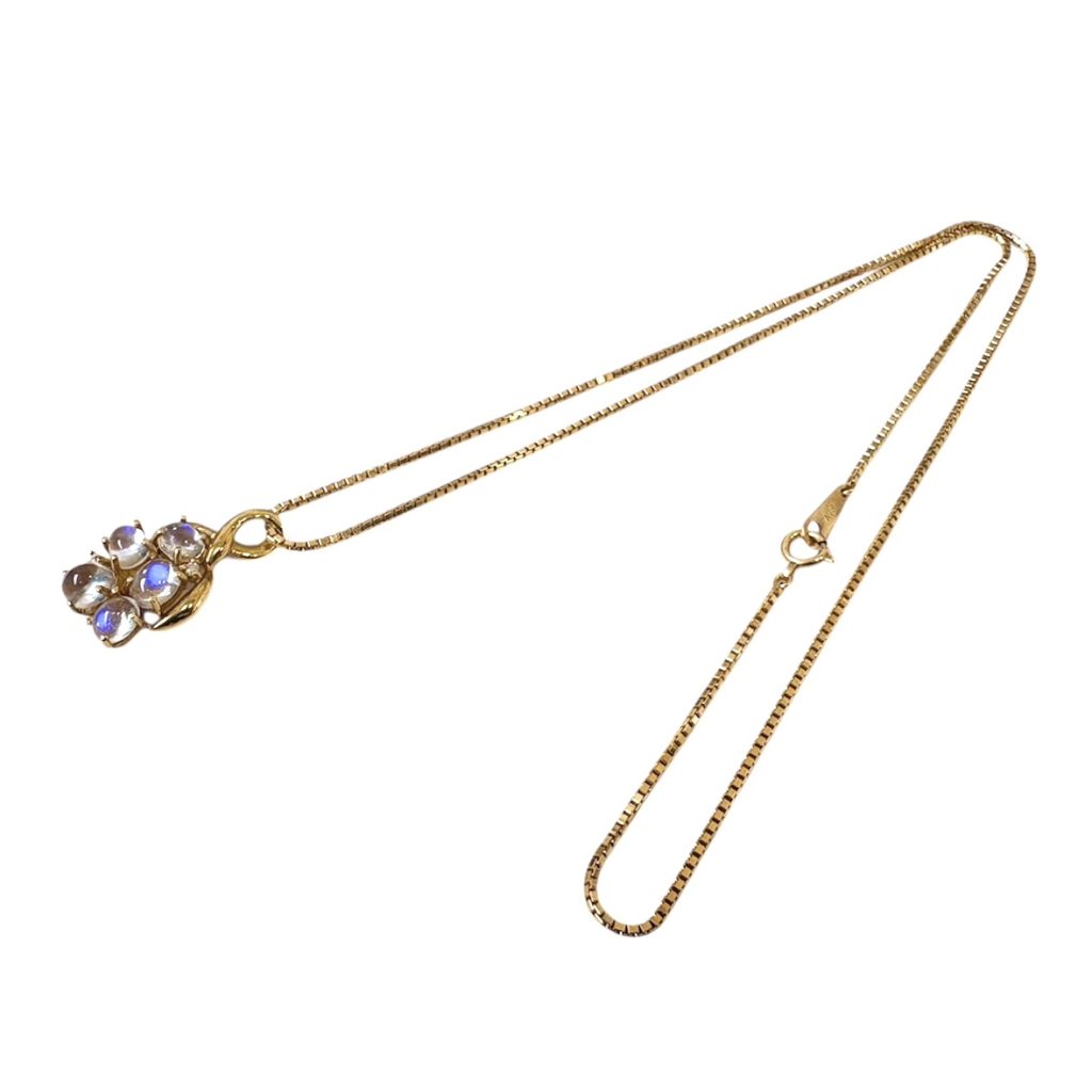 【K18 (18金)】水晶  ネックレス