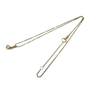 【K18 (18金)】ダイヤモンド  ネックレス