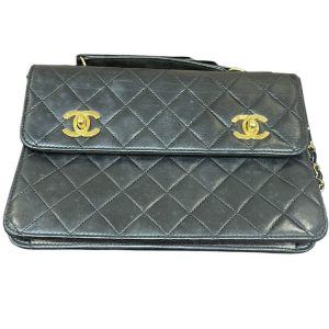 【ダブルチェーンロック マトラッセ】CHANEL【Cランク】