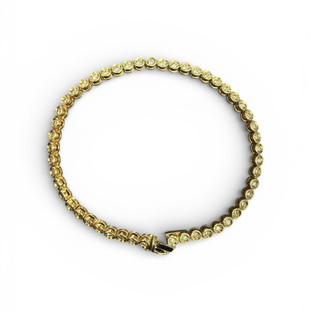K18 ダイヤモンド テニスブレスレット