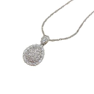 Pt900 メレダイヤモンド トップ ネックレス