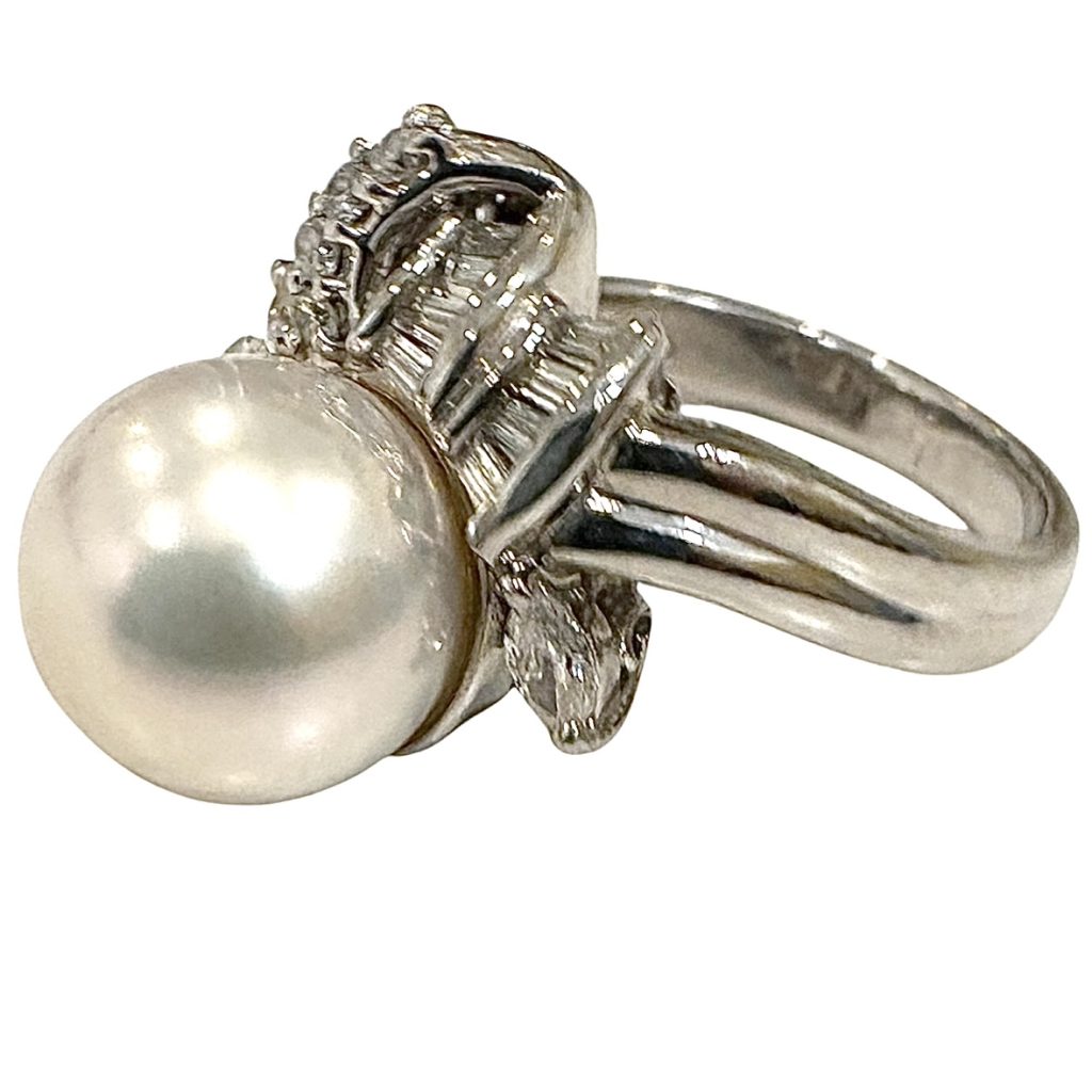 Pt900 パール リング