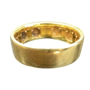 K18 18金　石が取れた リング