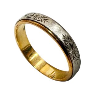 【K18 Pt850 (金 プラチナ)】リング