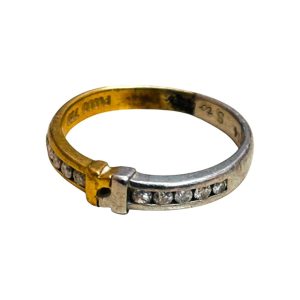 K18/Pt900　金　プラチナ　リング