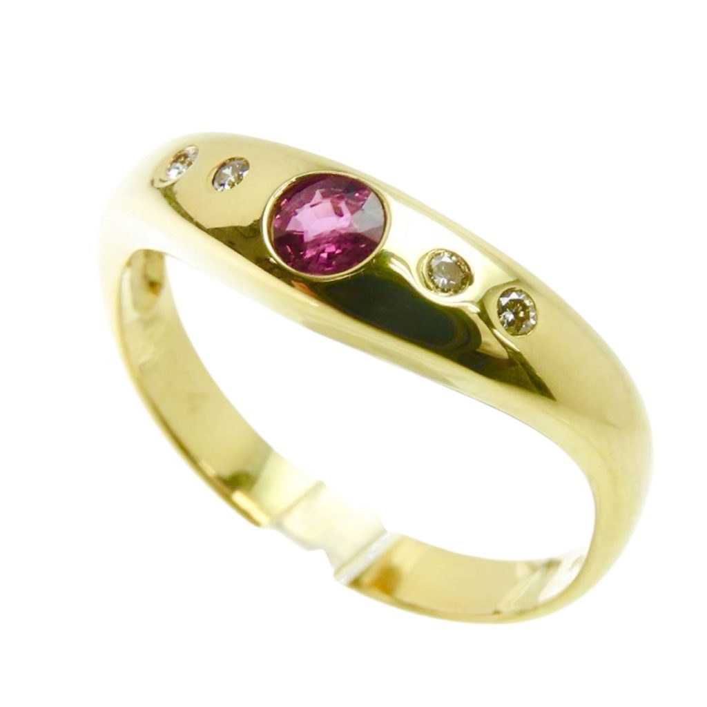 K18 18金 ルビー リング