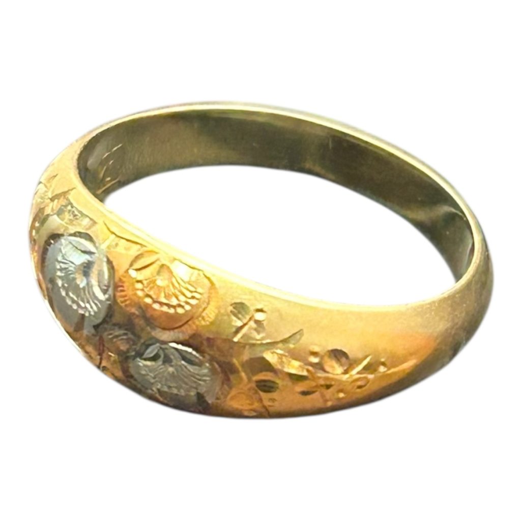 K18 Pt850 1:9　コンビ　リング　買取り