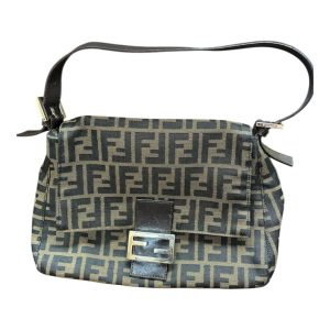 フェンディ ズッカ柄 マンマバケット ショルダーバッグ