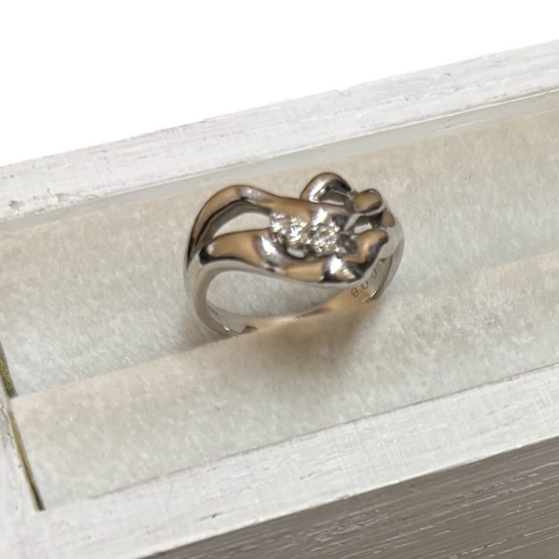 Pt900 プラチナ メレダイヤ リング アクセサリー ジュエリー 貴金属