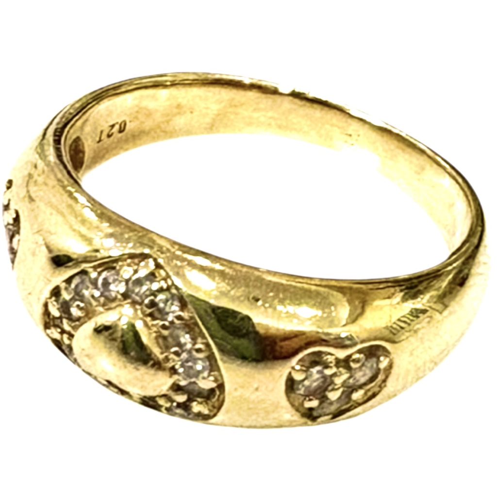 K18 メレダイヤ リング