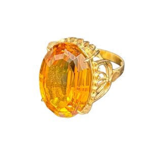 K18 リング 石あり 18金 アクセサリー