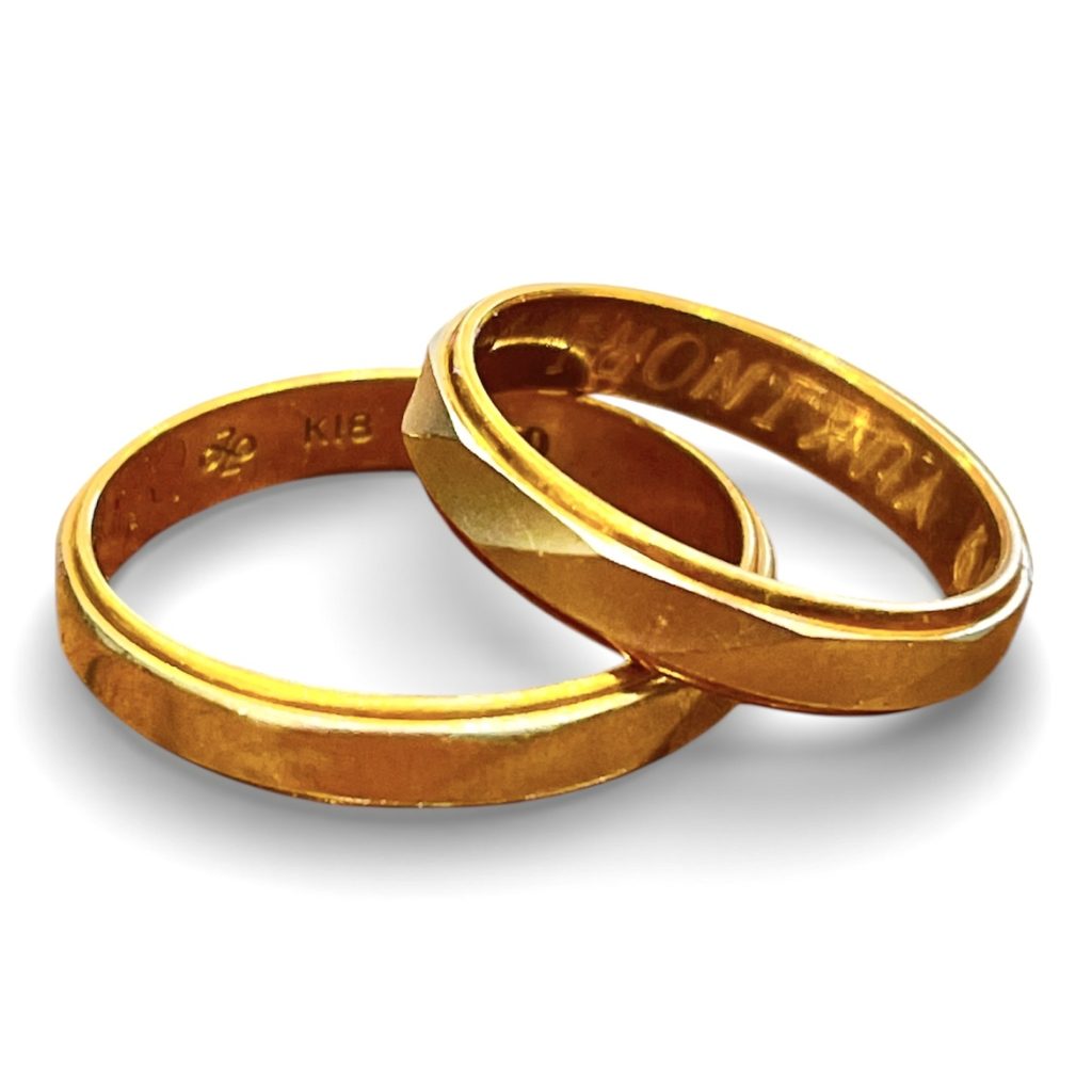 K18/Pt850（18金・プラチナ850）コンビリング