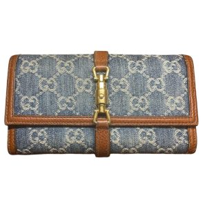 GUCCI ジャッキ1961 GGデニムチェーンウォレット 652681