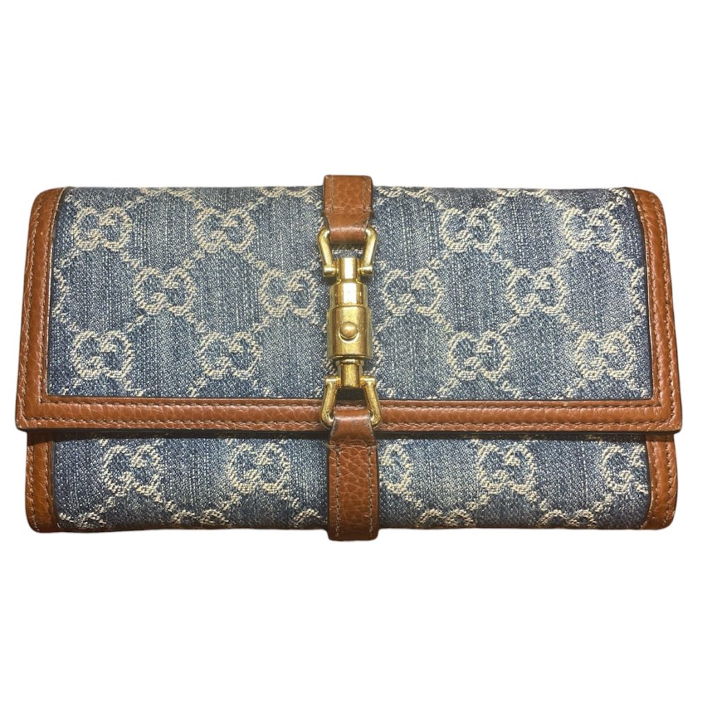 GUCCI ジャッキ1961 GGデニムチェーンウォレット 652681