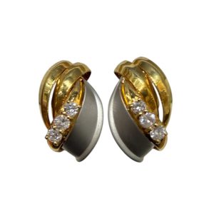 K18 18金 Pt900 プラチナ900イヤリング