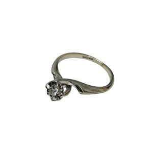 K14WG　(14金ホワイトゴールド)　リング　石あり